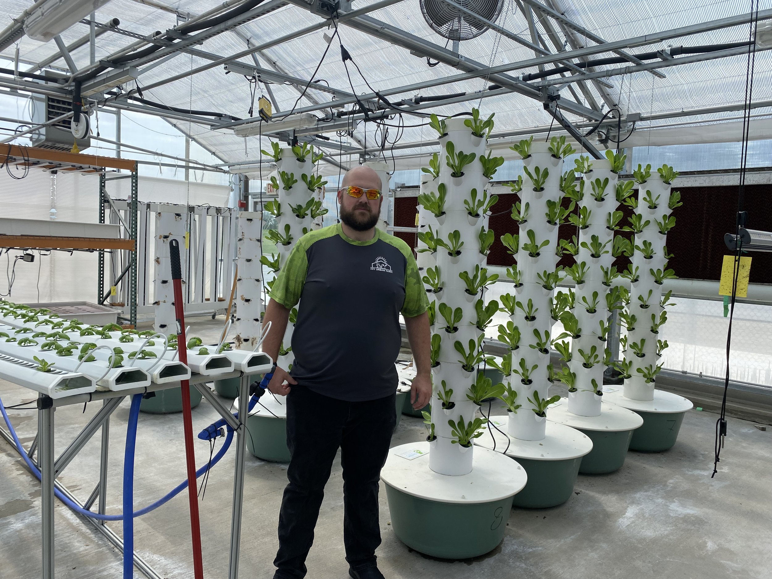 Ivy Urban Farm Tour at Ivy Tech University Aquaponic Greenhouse (Copy)